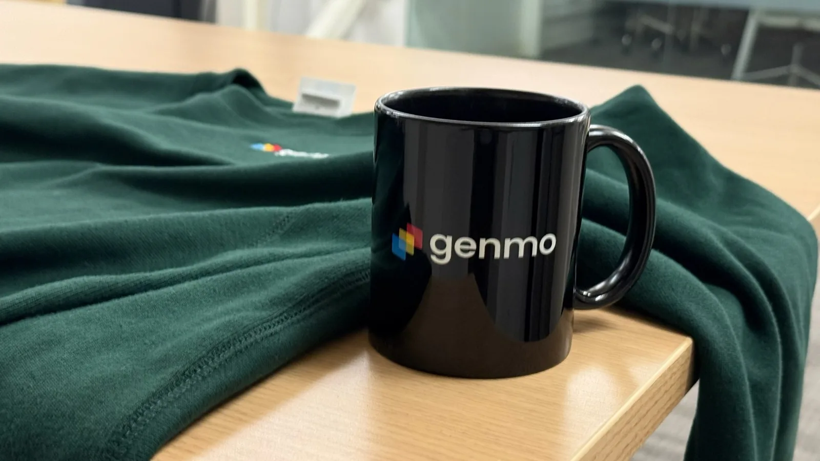 Genmo mug and sweater